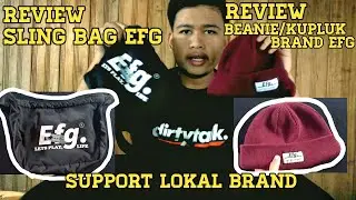 REVIEW SLING BAG & BEANIE DARI BRAND EFG