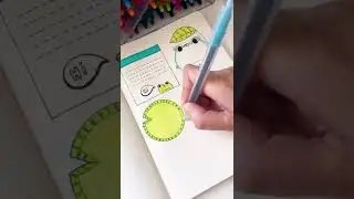 Paper notes ideas (Lotus Pond) #shorts