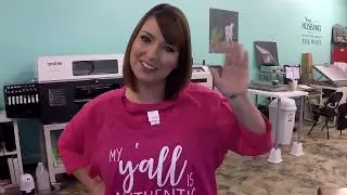 Basic One Color Text Only T shirt Design Using The Brother Scan and Cut (Full Tutorial)