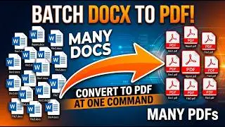 How To Convert Many Words Docs To PDFs with 1 Command! | Easy Method | PrimeTech