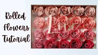 easy diy rolled paper flowers + FREE templates ♡