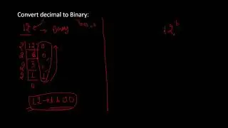 conversion of decimal to binary number(0,1)| 