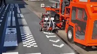 Машина для разметки дорог Виннер СМ522T. часть 1