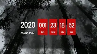 Responsive coming soon page with HTML CSS and JAVASCRIPT 2020