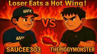 Brother vs Brother UFC Fight — Loser Eats a Flaming Hot Wing!