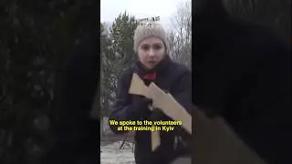 🇺🇦 Training civilians days before Russia invaded #shorts
