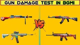 Gun Damage Test in Battleground Mobile India | BGMI Gun Test
