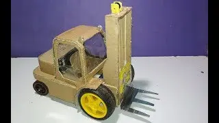 How to make a RC Car (Fork Lift Truck) from Cardboard
