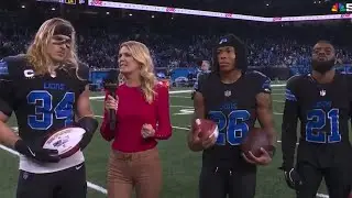 Jahmyr Gibbs Amik Robertson &Alex Anzalone NBC Postgame Interview | Vikings vs Lions NFL 2025