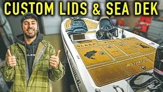 Installing Custom Lids & Sea Dek on my RESTORED Bass Boat! (Pt.1)