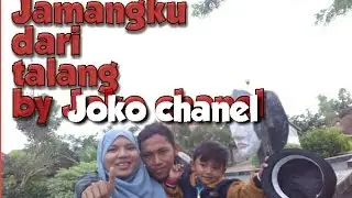 Membuat jamang barongan dari talang, untuk kesenian kuda lumping