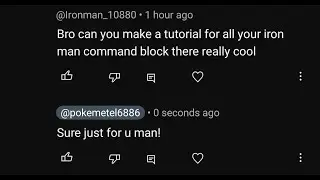 Basic Iron Man command block tutorial for fan :D