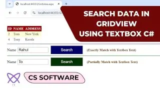 Gridview Search results with Textbox | ASP.NET C# Guide