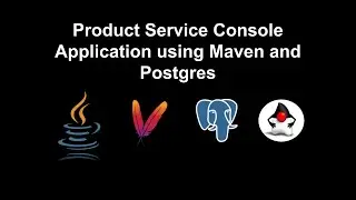 Product Service Console Application using Maven and Postgres 10DaysChallenge 
