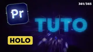 ANIMATION DE TEXTE EN HOLOGRAMME FUTURISTE | Tuto Premiere Pro