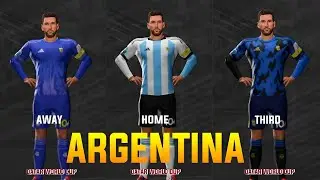 KITS ARGENTINA 🇦🇷👕 DLS 23 🎮⚽|| FIFA QATAR 🇶🇦 WORLD CUP 🌎🏆|| DREAM LEAGUE SOCCER 🟡⚫