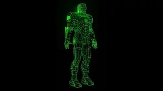 ANIMATION HOLOGRAM IRON MAN REBOT #SHORT