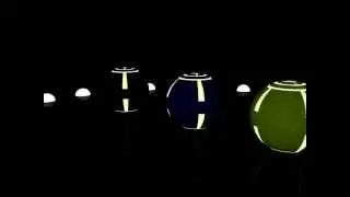 3 balls and text in C4D