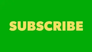 Subscribe Green Screen Video For Chroma Key 04