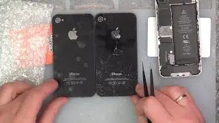 #031 Replacing the iPhone's back cover 4. How to install a cheap cover.