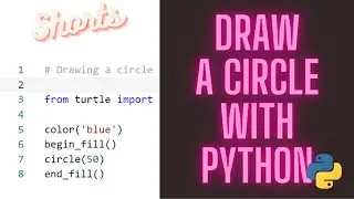 Drawing a circle with python 
