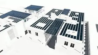 LUXOLARY Modelo con paneles solares y vidrio foto voltaicos de silicio cristalino.