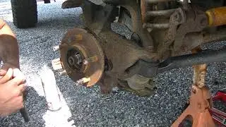 Front wheel hub bearing replacement Jeep Cherokee Wrangler XJ ZJ JK TJ (dana 30)