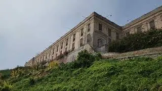 walking up to alcatraz penitentiary