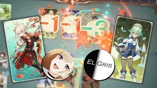 Brainstorming each other's actions with ElGris | Anemo decks in Genshin Impact TCG