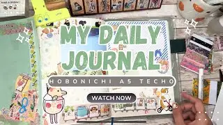 Journal With Me | Creative Journaling in my Hobonichi a5 Notebook 🐕💕