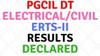 PGCIL ERTS-II Results Declared