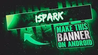 Green Esports text banner tutorial on android