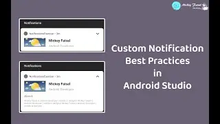 Custom Notification Best Practices in Android Studio Latest Part 6