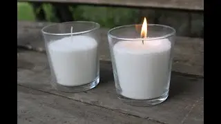 Изготовление натуральной свечи из пальмового воска.