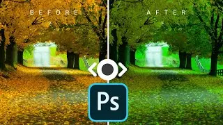 Transform Yellow Leaves To Green | Photoshop Tutorial