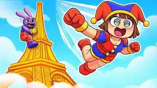 Pomni and Jax Climb And Jump Tower in Roblox! (Digital Circus)