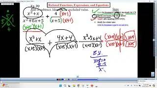 Mr. Q's Extra Practice Adding Rational Expressions