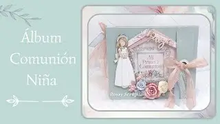 ÁLBUM COMUNIÓN NIÑA  POP UP #popup   @dayka_trade