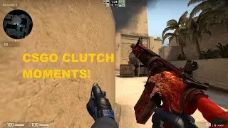 Clutch moments & kills!  (csgo moments)