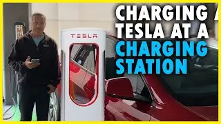 Charging a Tesla at a Charging Station | How To Charge A Tesla