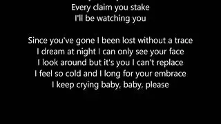 The Police - Every breath you take - Lyrics Scrolling