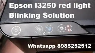 Epson L3250 Red Light blinking Solution: Fix Service Required Error