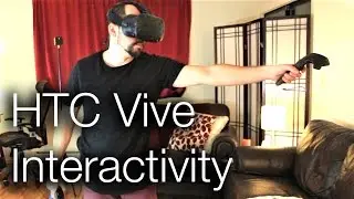HTC Vive Interactivity in Unity (Grabbing, Open Doors, Walking)