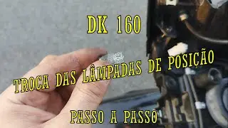 DK 160 - HOW TO CHANGE THE POSITION LAMPS #dk160 #haojue #lamp #headlight
