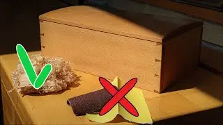 Making a box with hand tools.(NO SANDING)