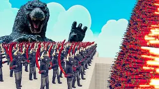 100x GODZILLA + 1x GIANT vs EVERY GOD - Totally Accurate Battle Simulator TABS