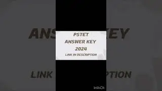 Pstet answer key 2024 