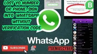 HOW TO BYPASS WHATSAPP  VERIFICATION CODE PROCESS, FOR ANY LOST SIMCARD OR PHONE WITH ALL CHATS