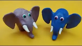Лепка. Слон из пластилина