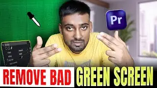 Fix Bad Green Screen in Premiere Pro | Ultra Key & Lumetri HSL Color Tutorial by HasimFX